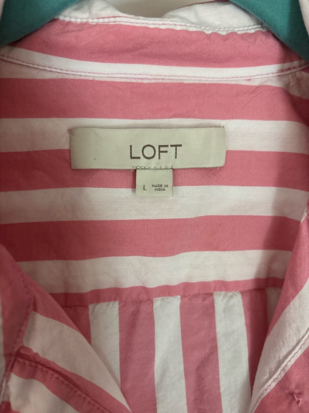 LOFT Womens Large cotton blend Button-Up, casual, 90’s, coffeehouse, feminine - Picture 2 of 10